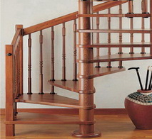 Wood stair case
